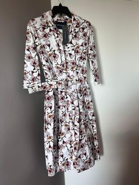 Samantha Sung Audrey Midi Dress Size 2